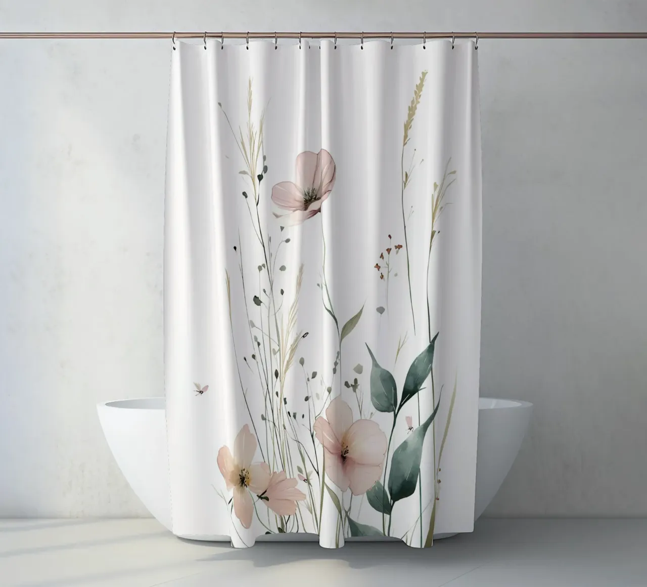 Field whispers shower curtain by KidzStudio
