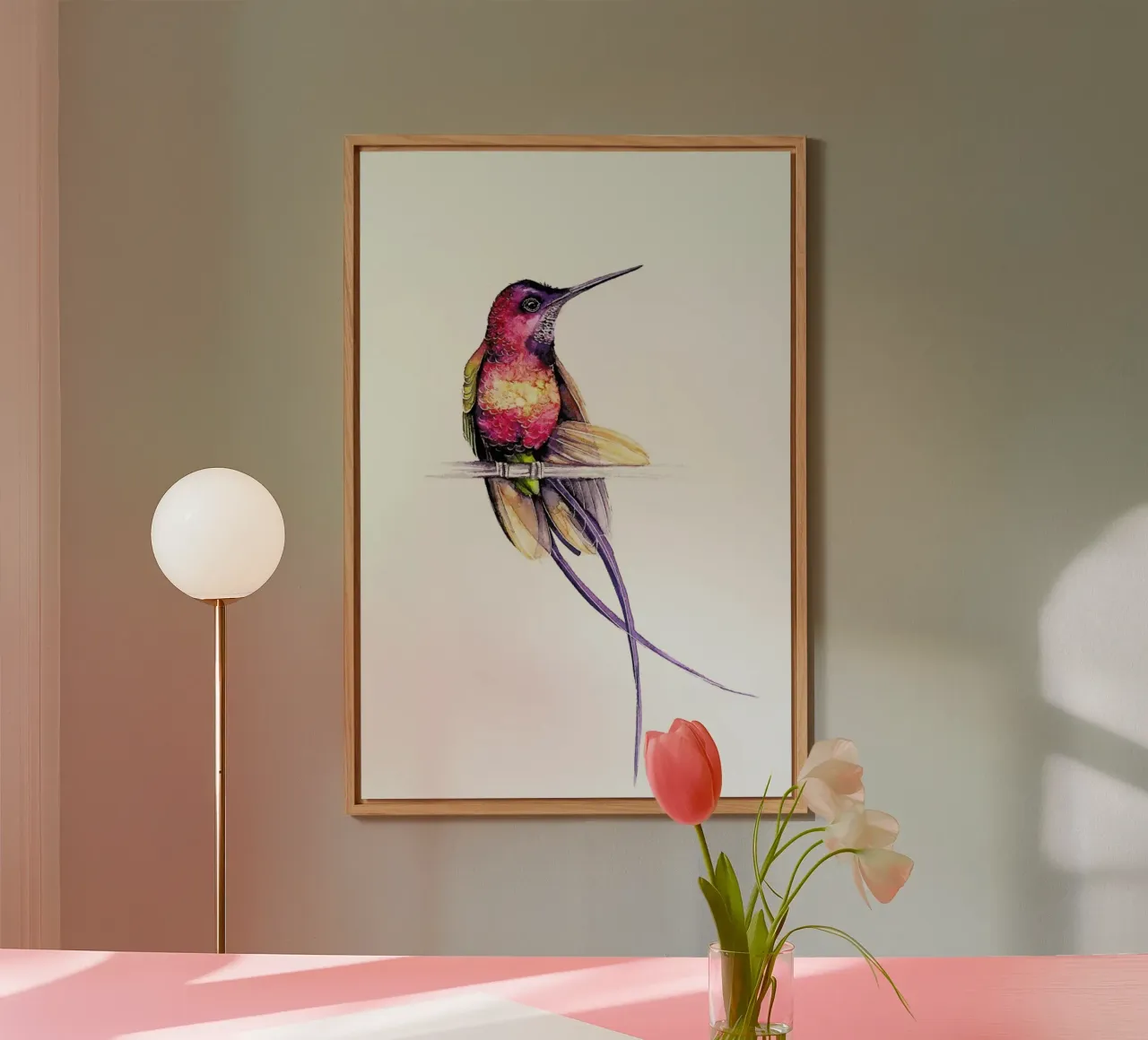 Hummingbird alluminio dibond da Karolina Kijak