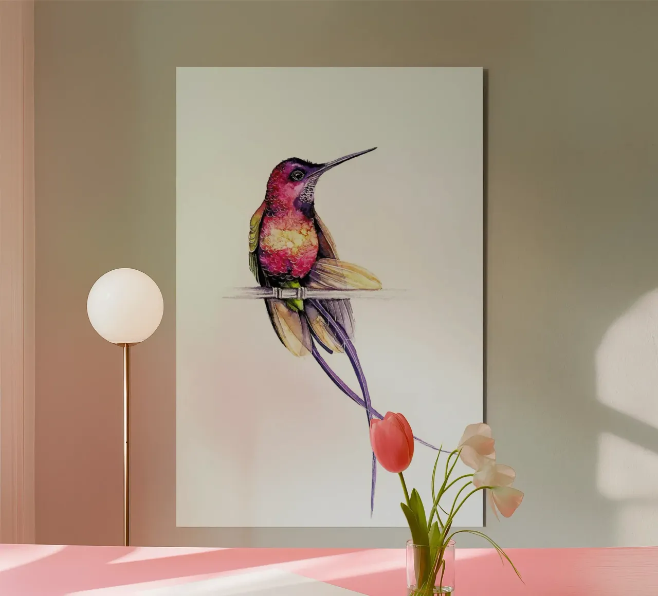 Hummingbird alluminio dibond da Karolina Kijak