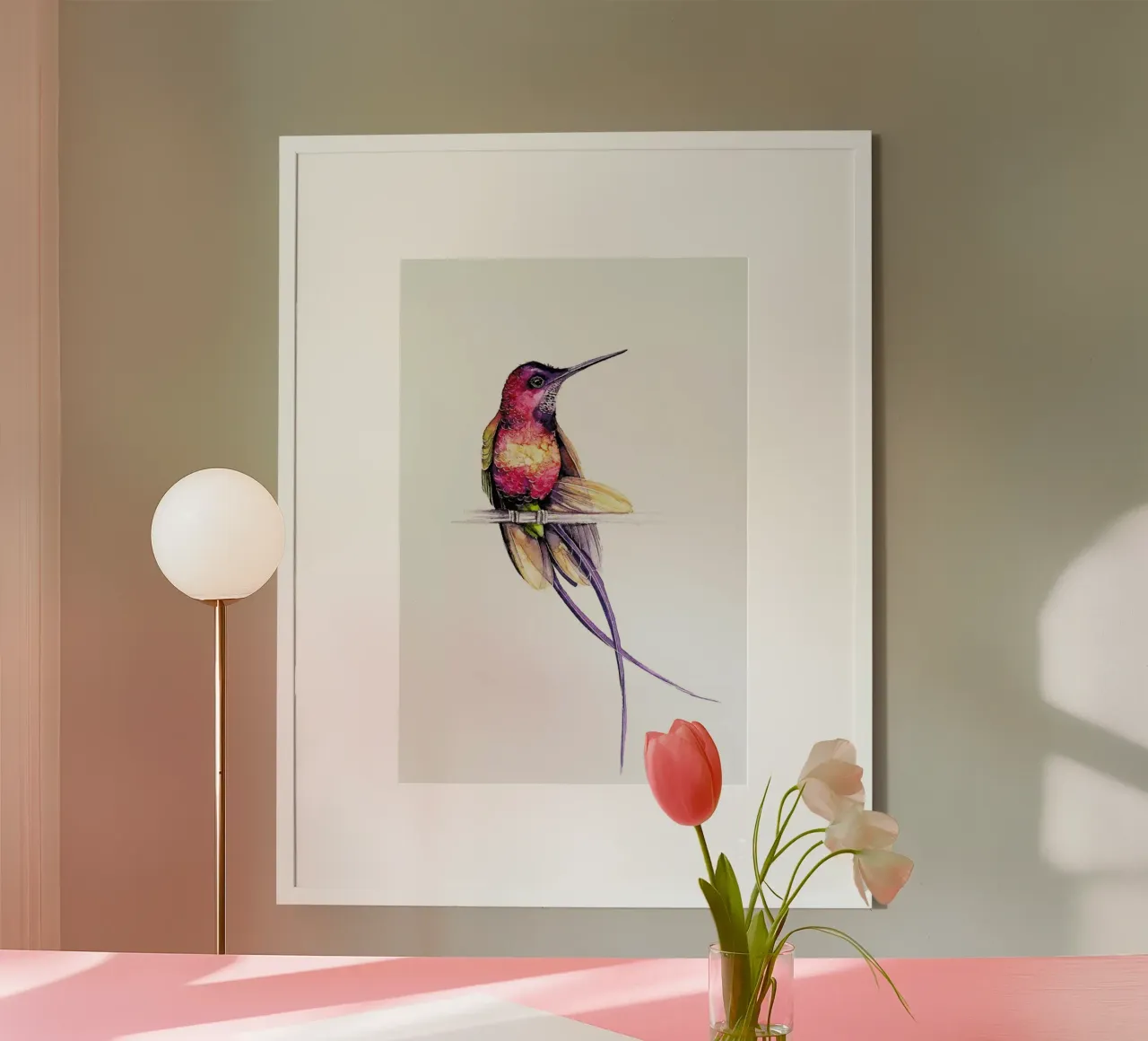 Hummingbird poster by Karolina Kijak