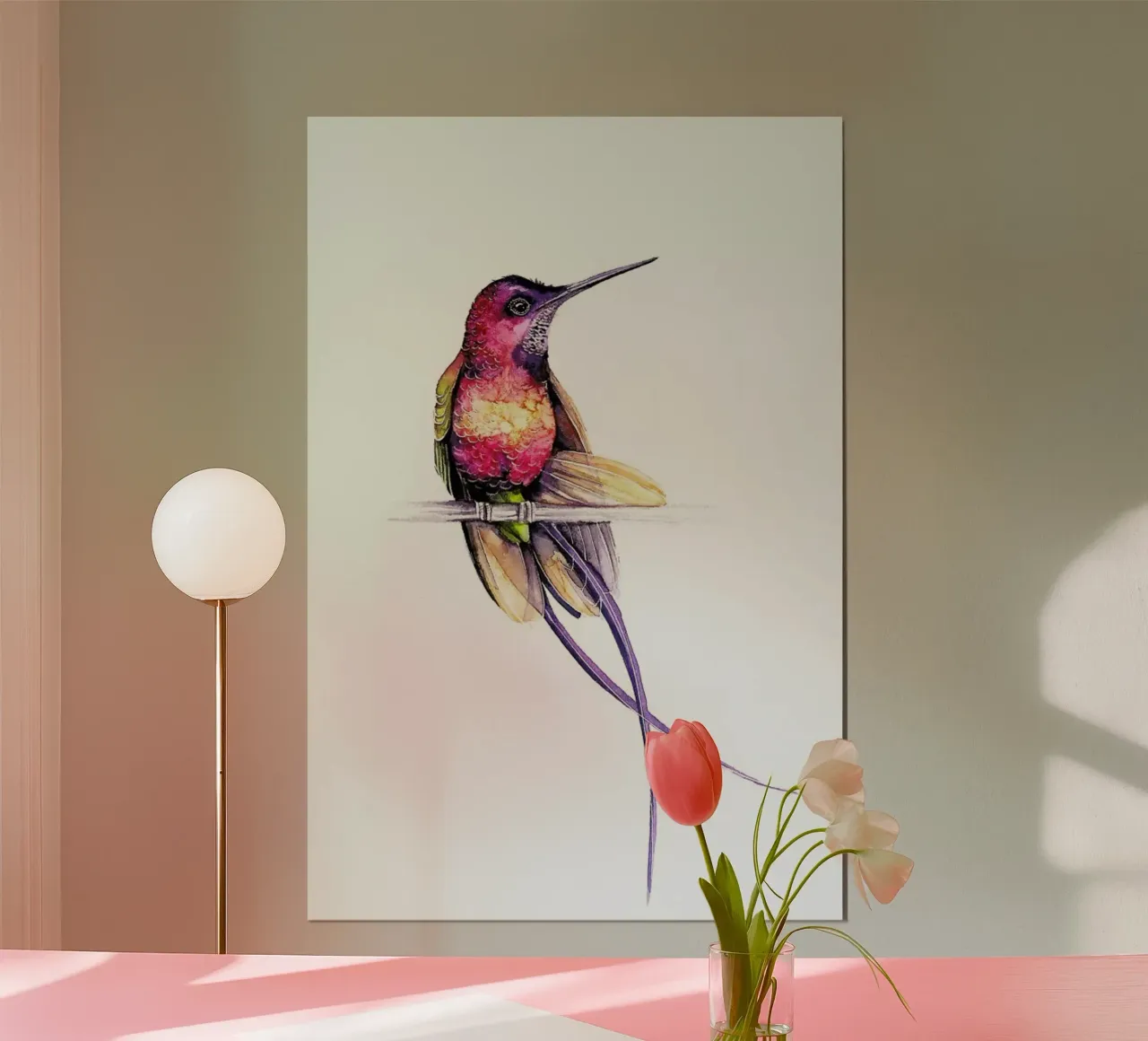 Hummingbird poster by Karolina Kijak