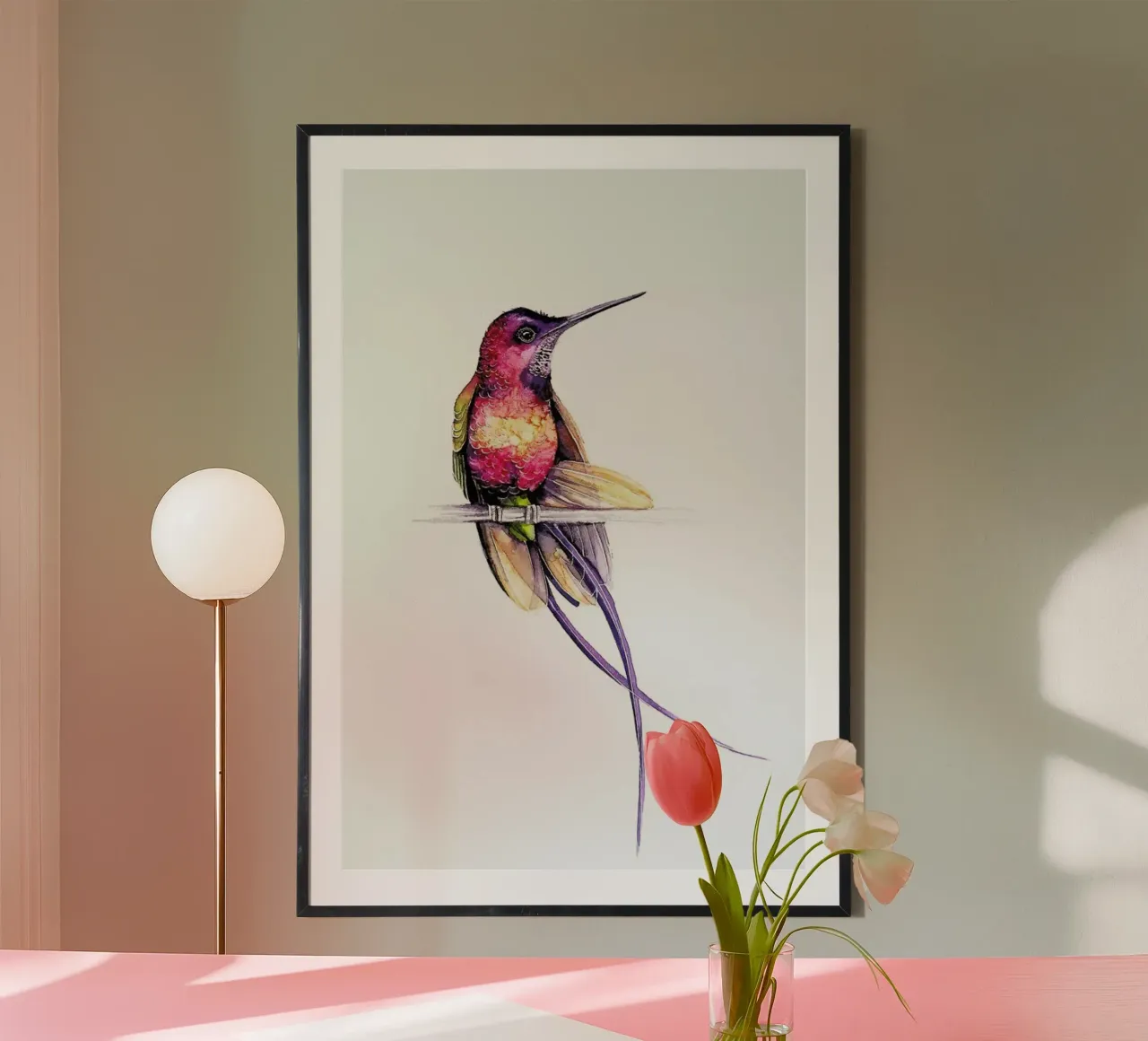 Hummingbird poster by Karolina Kijak