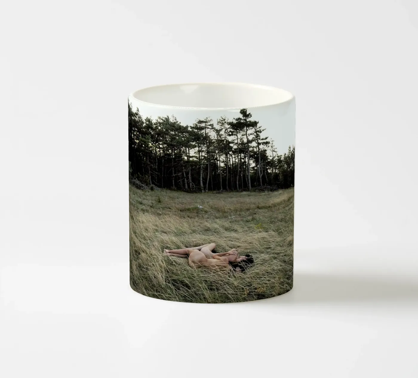 Merging ceramic mug by Matevž Kosterov