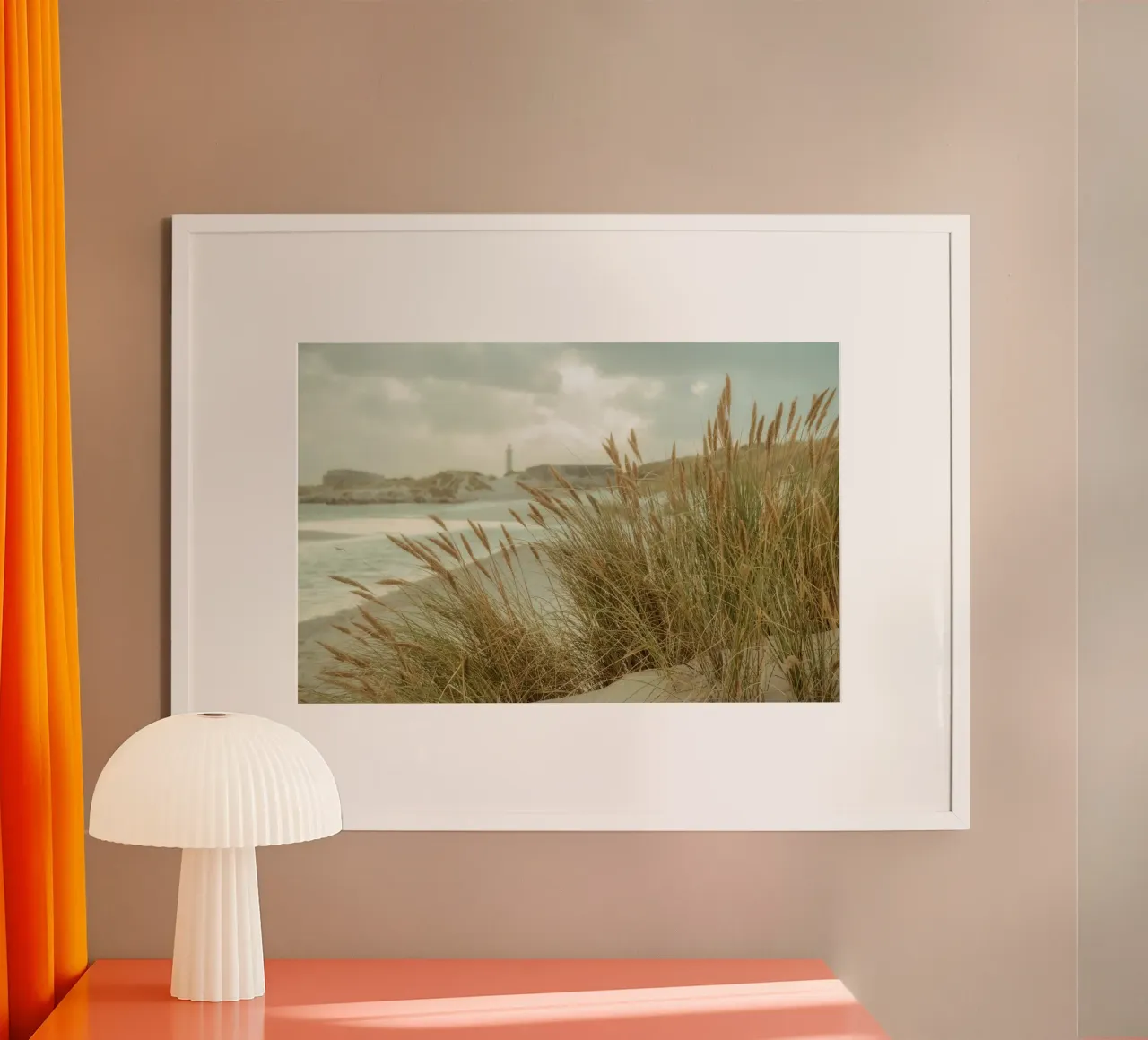 Skagen Grijs Vuurtoren poster van thetraveller