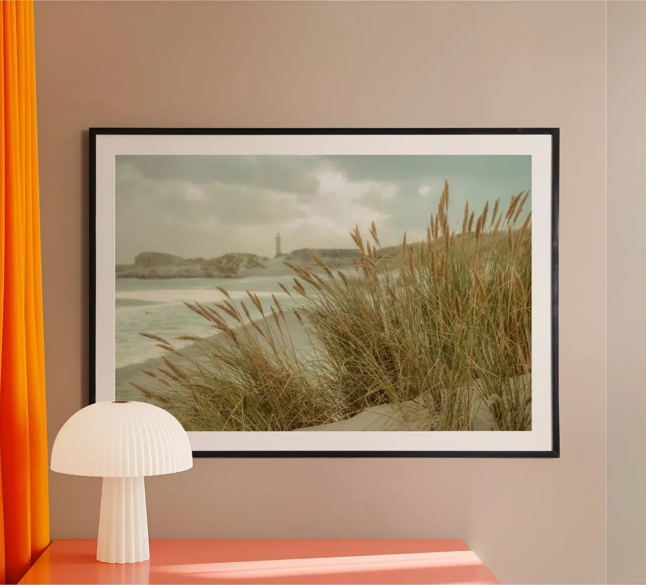 Skagen Grijs Vuurtoren poster van thetraveller