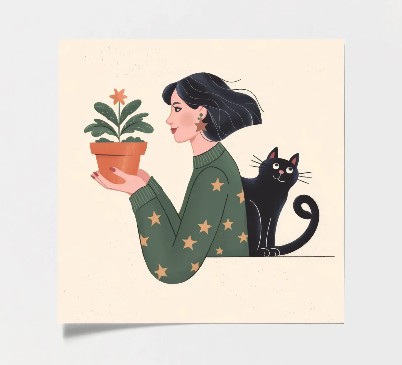 Potted Companionship Bliss sticker sheet by Prism Palette