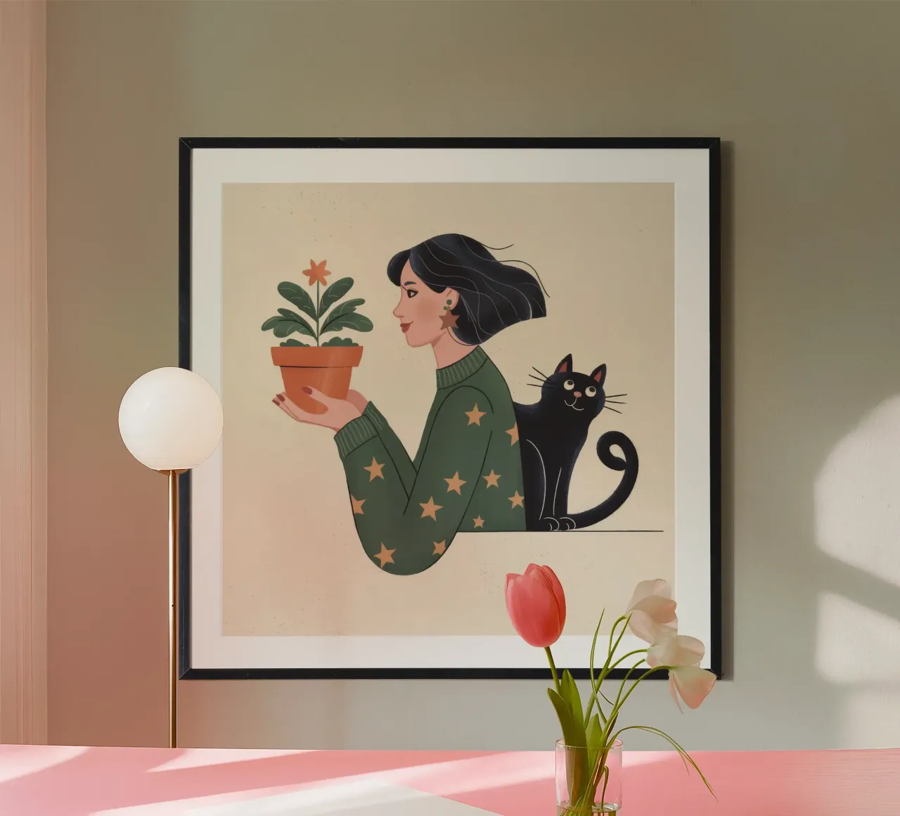 Potted Companionship Bliss poster by Prism Palette