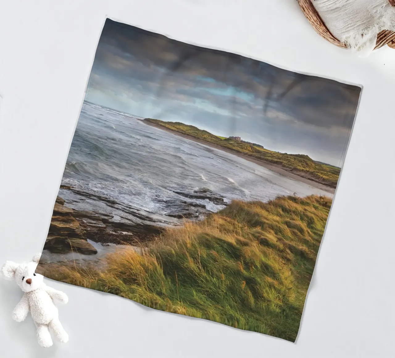 Nothumbrian Beach coperta in pile da Dave Hare Photography