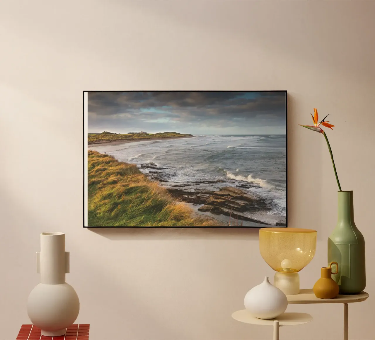 Nothumbrian Beach plexiglass da Dave Hare Photography