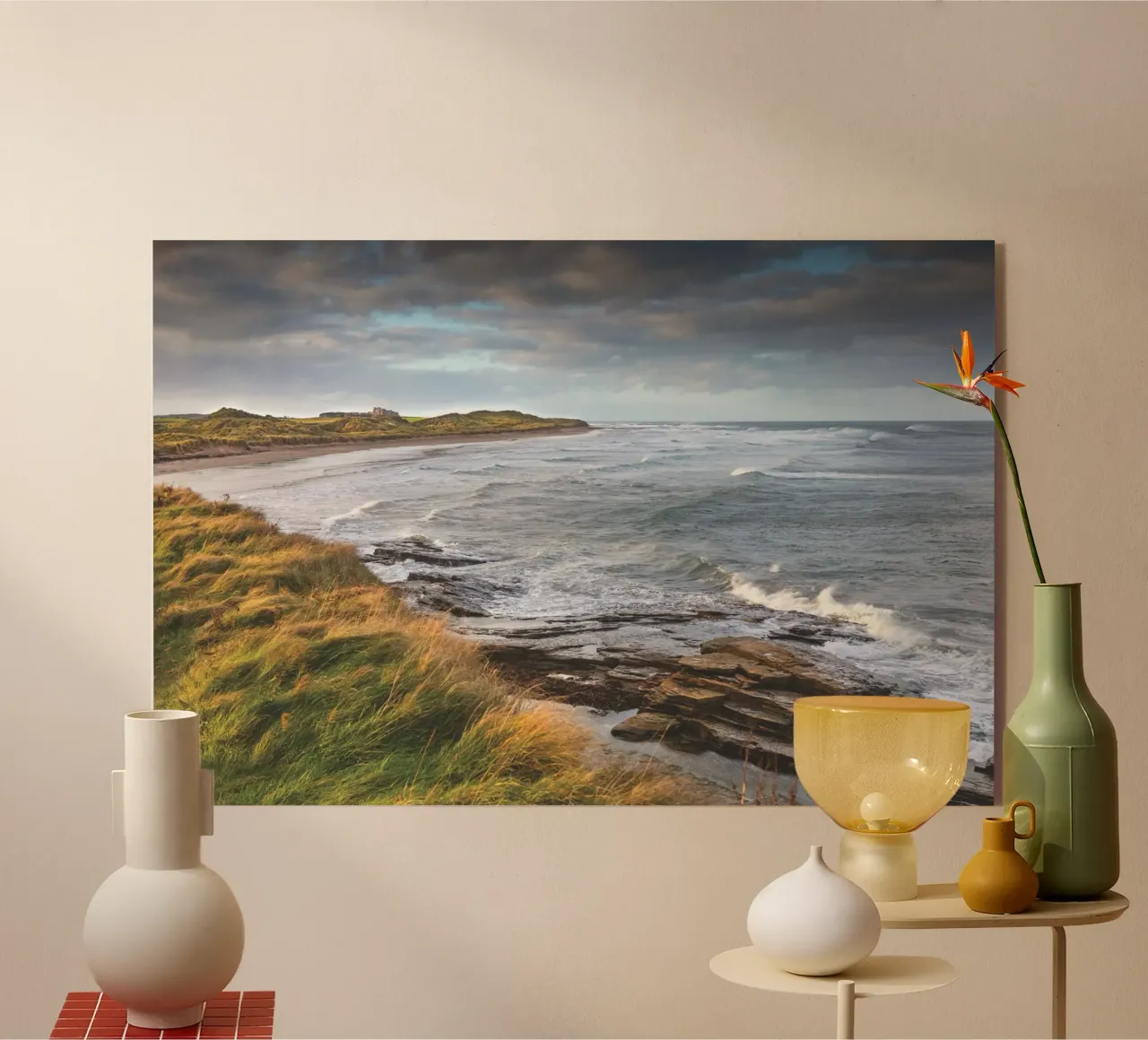 Nothumbrian Beach plexiglass da Dave Hare Photography