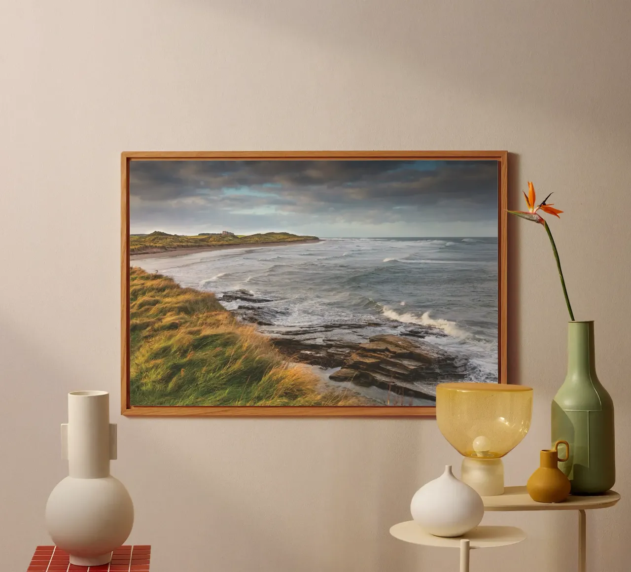 Nothumbrian Beach alluminio dibond da Dave Hare Photography
