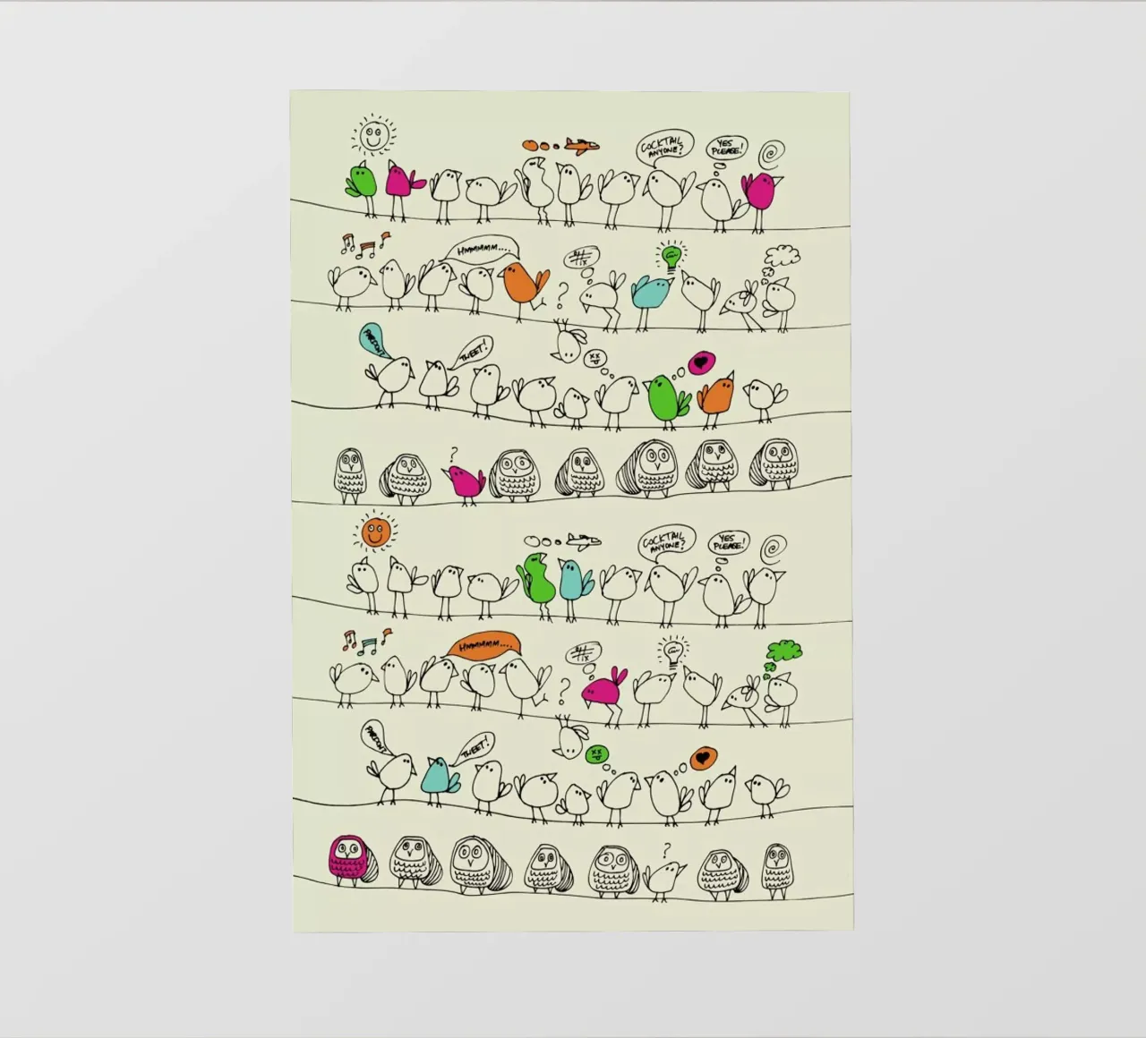 Birds on wire telo in pvc da a Love Supreme