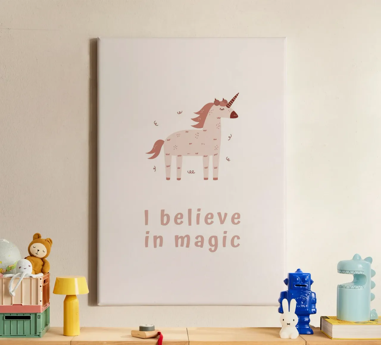 Credere ed essere magici tela con Cornice a cassetta da KidzStudio