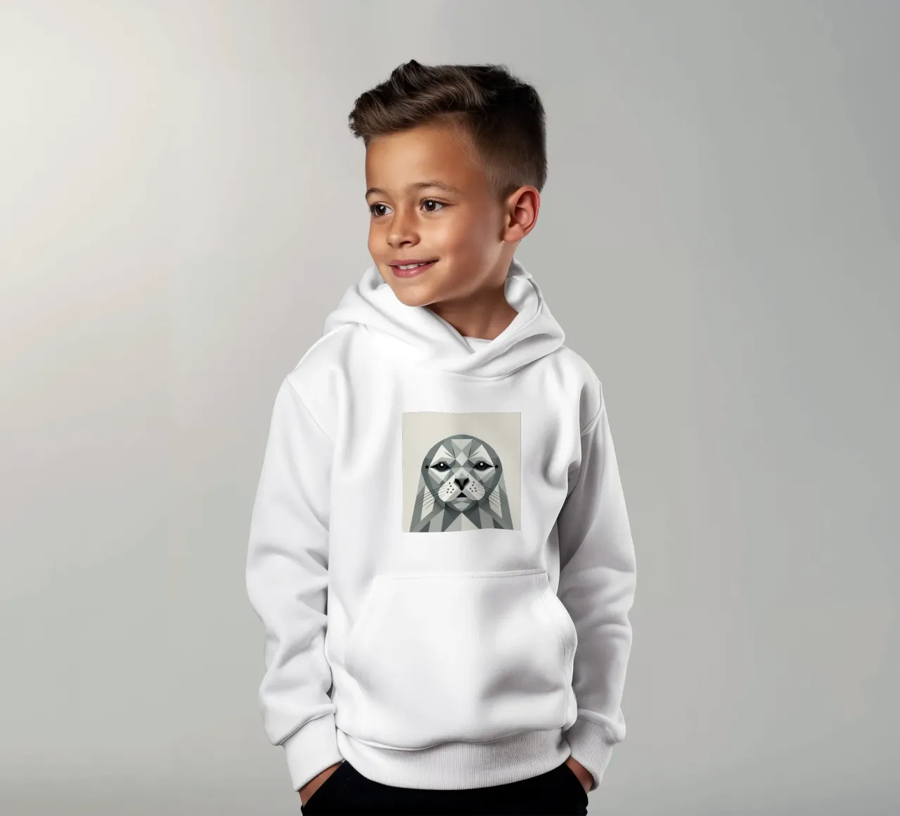 Sigillo astratto - Bellezza geometrica felpa bambino con cappuccio da namosh