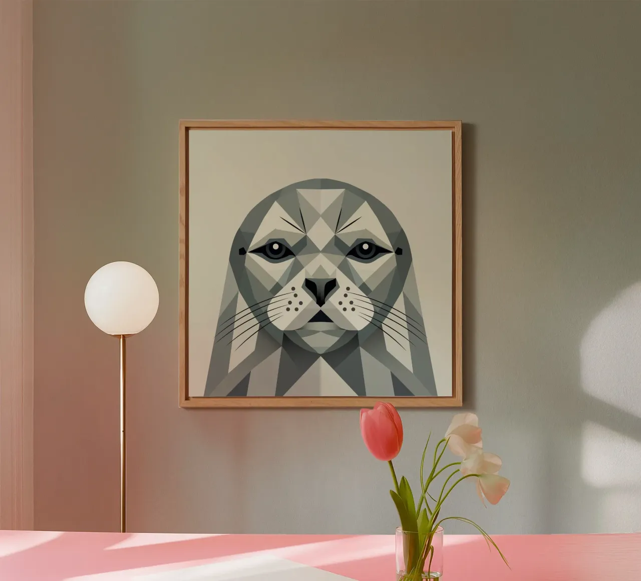 Sigillo astratto - Bellezza geometrica alluminio dibond da namosh