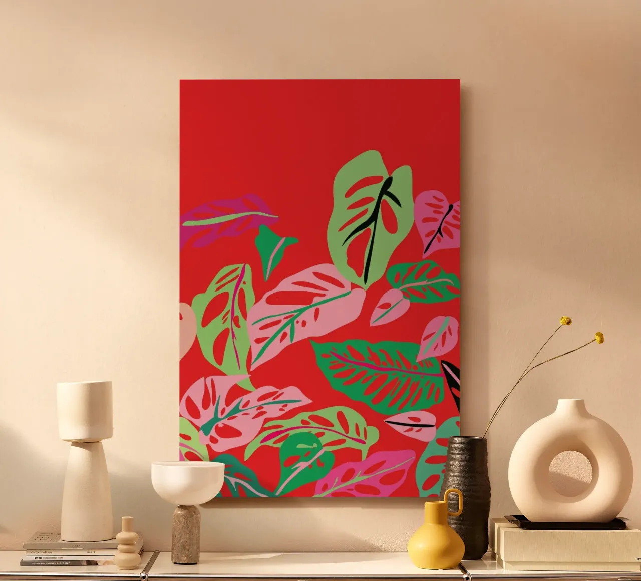 Monstera Obliqua alluminio dibond da Mariery Young