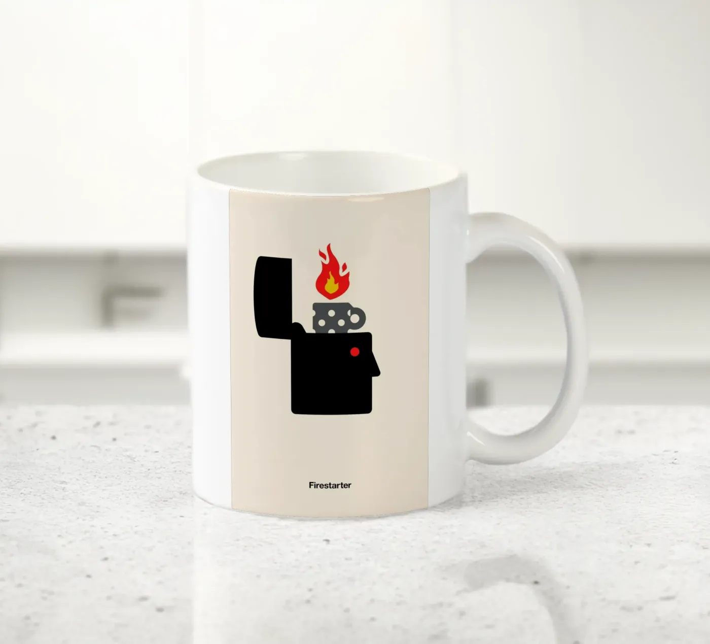 Firestarter ceramic mug by Viktor Hertz