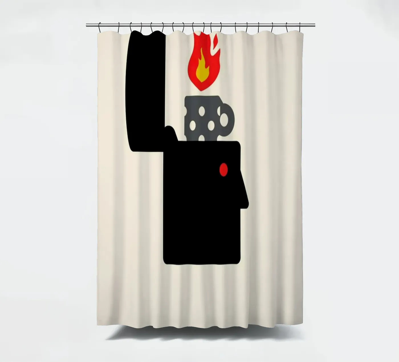 Firestarter douchegordijn van Viktor Hertz