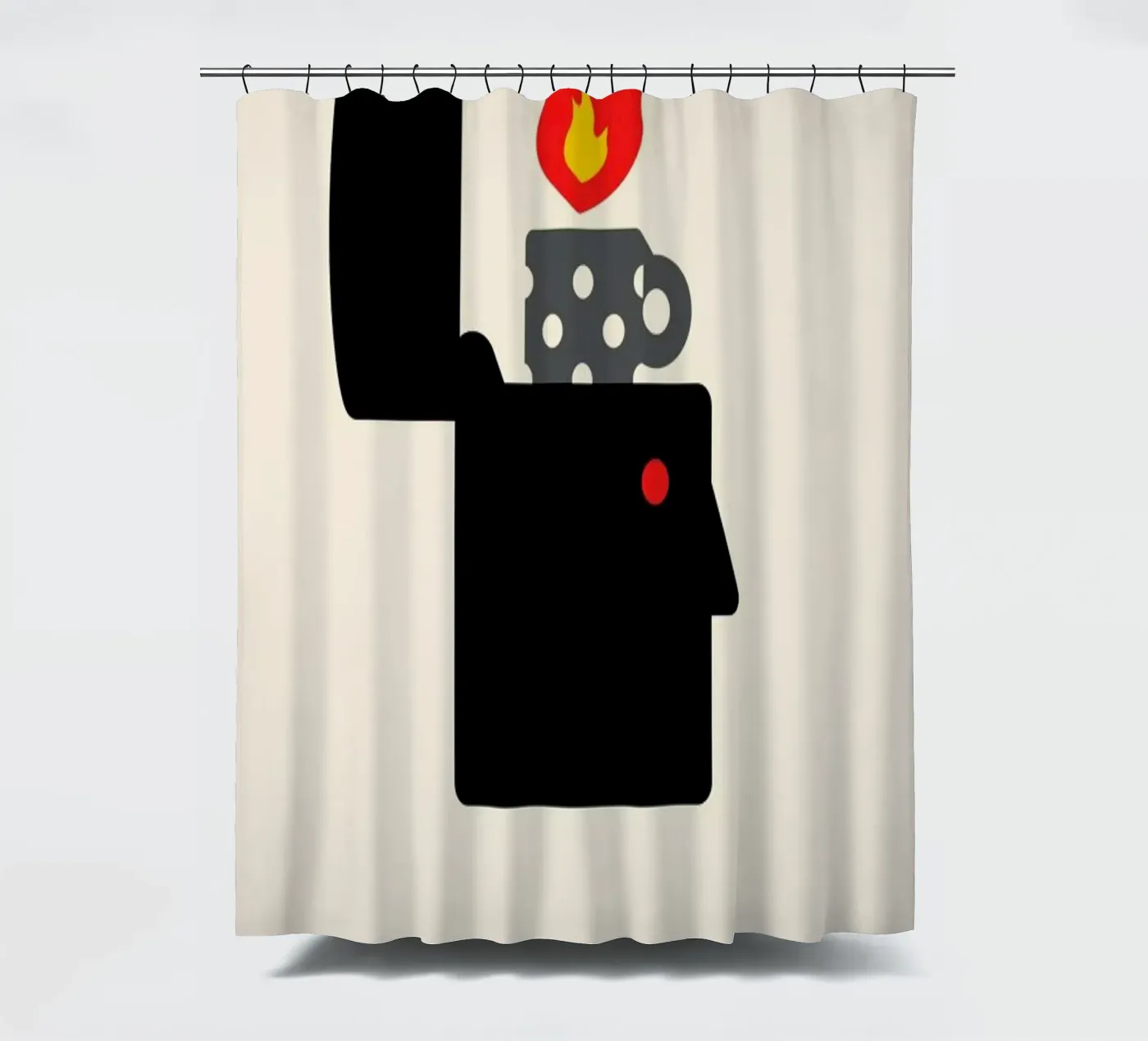 Firestarter douchegordijn van Viktor Hertz