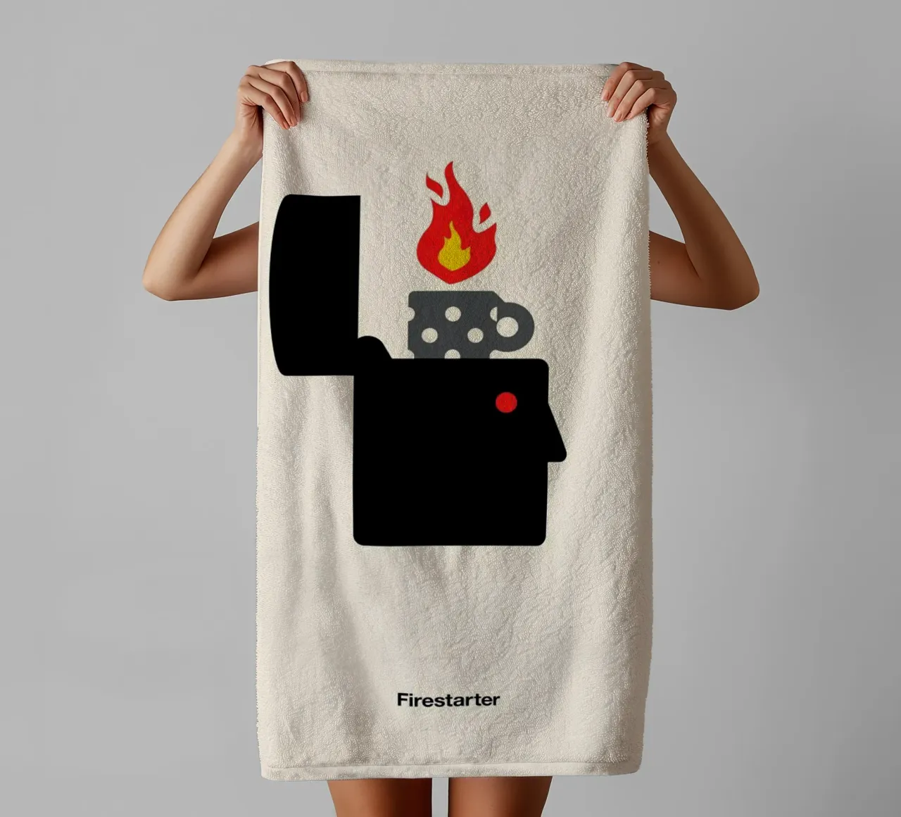 Firestarter badhanddoek van Viktor Hertz
