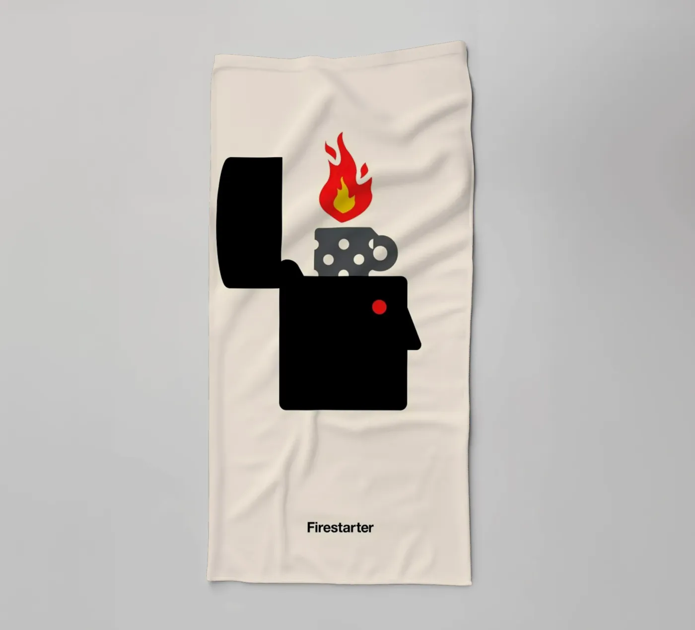 Firestarter badhanddoek van Viktor Hertz