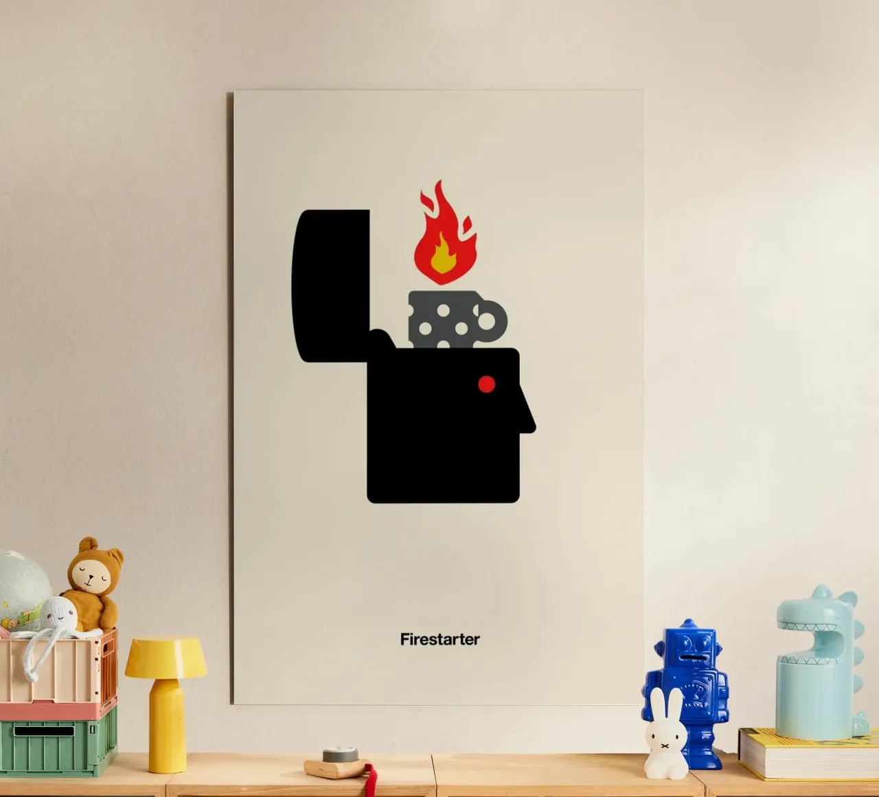 Firestarter alluminio dibond da Viktor Hertz