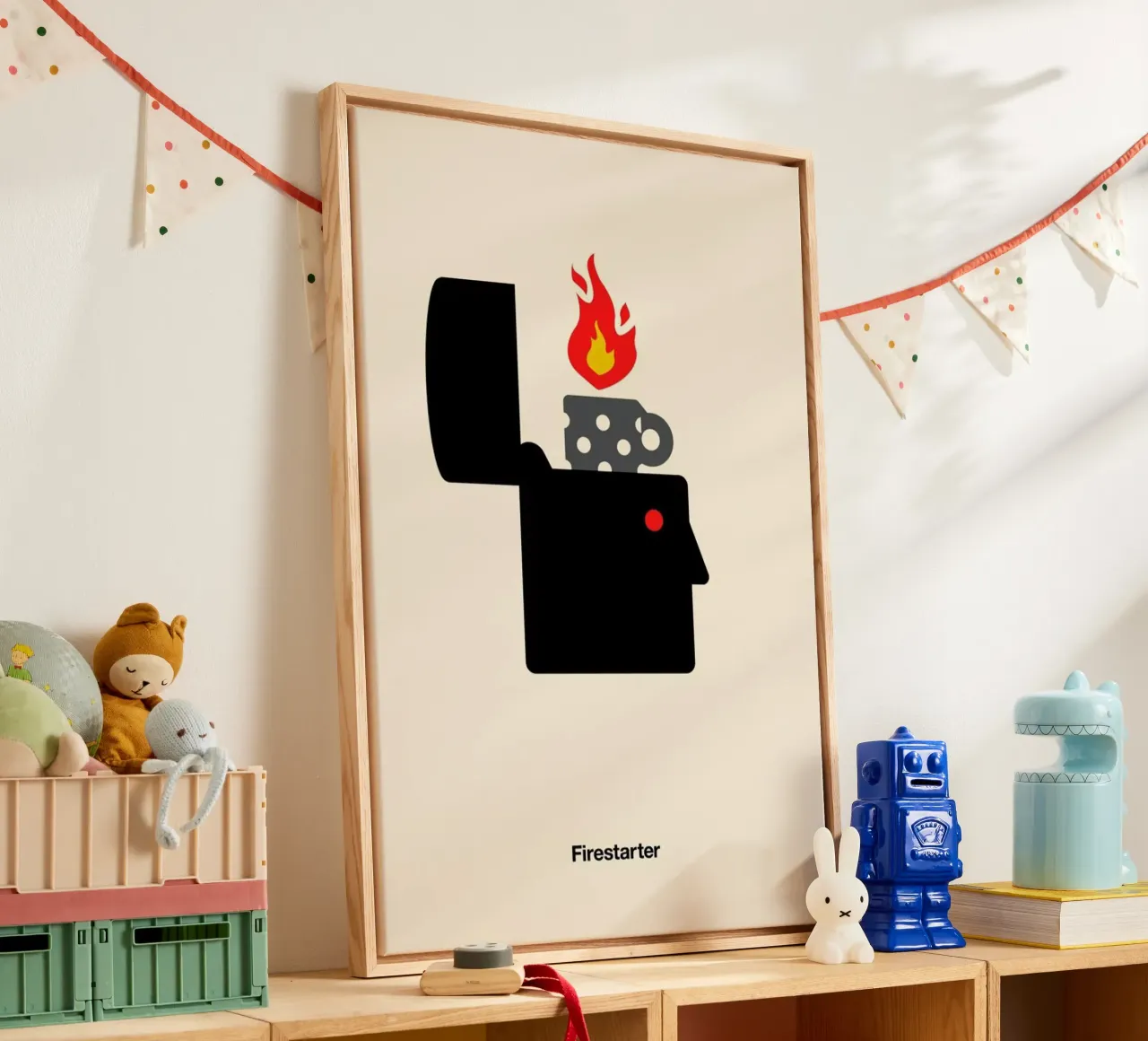 Firestarter Leinwand von Viktor Hertz