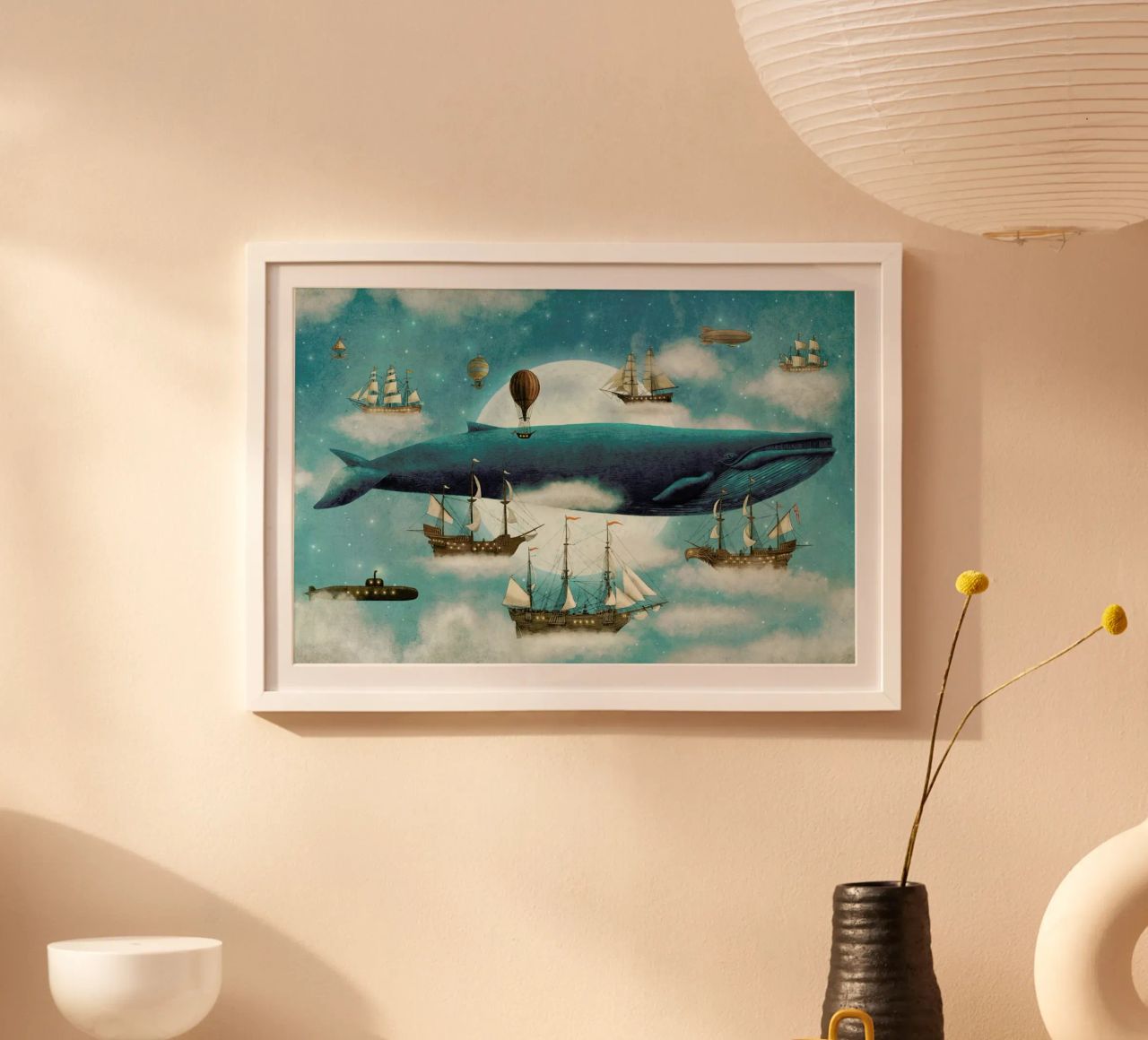 Ocean Meets Sky - picture book interior poster by Terry Fan