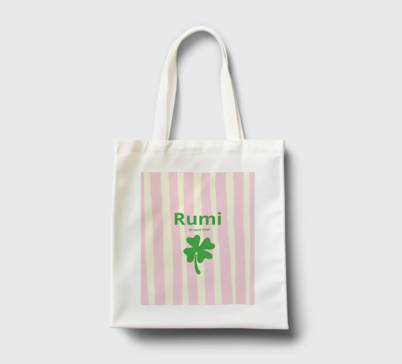 striscia di quadrifoglio borsa in juta da ALLÉE DE PAPIER