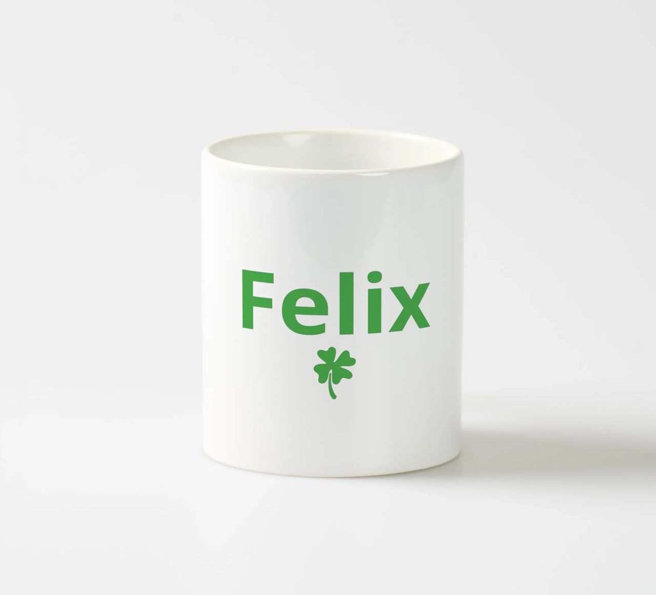 striscia di quadrifoglio tazza in ceramica da ALLÉE DE PAPIER