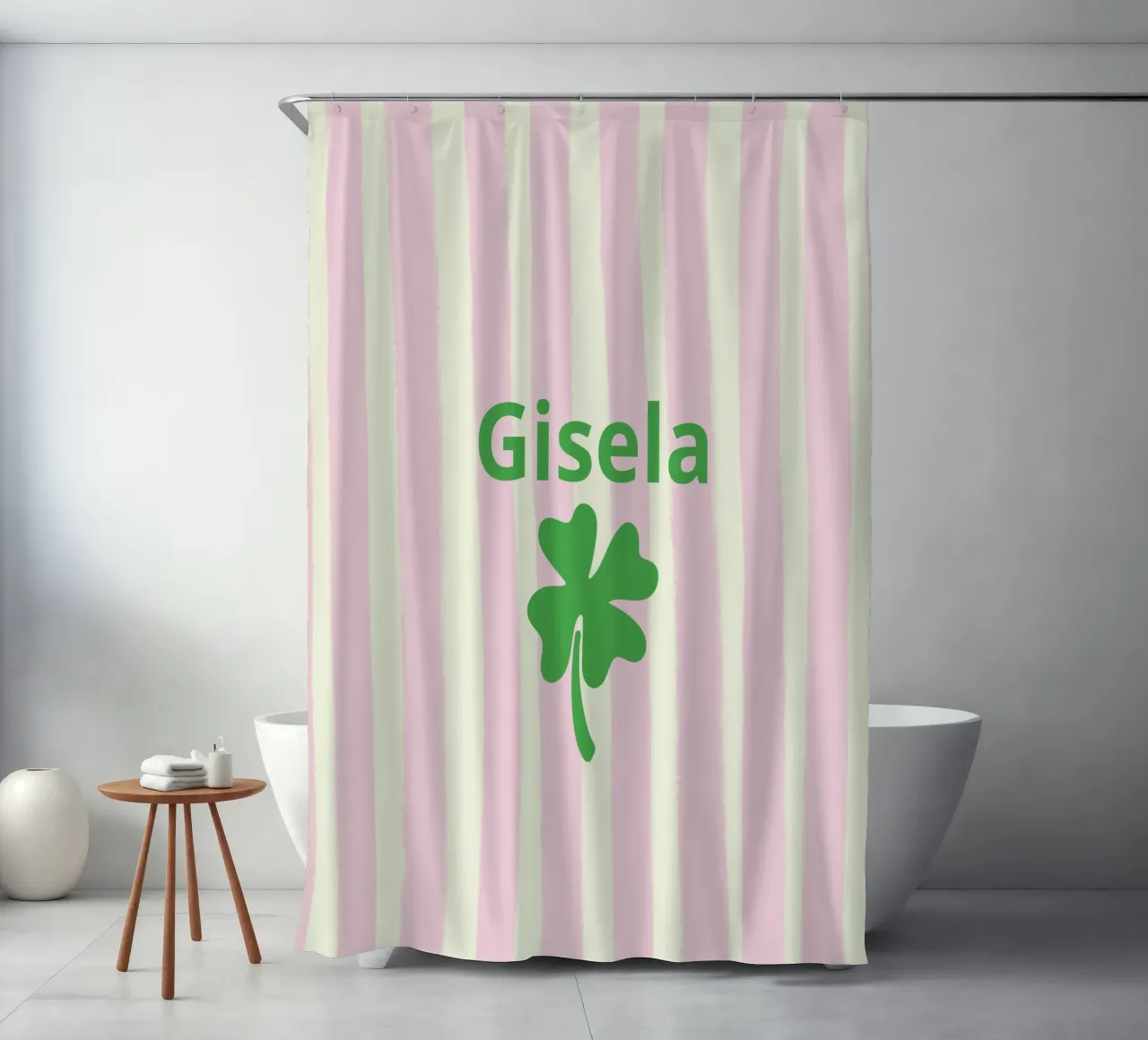 striscia di quadrifoglio tenda da doccia da ALLÉE DE PAPIER
