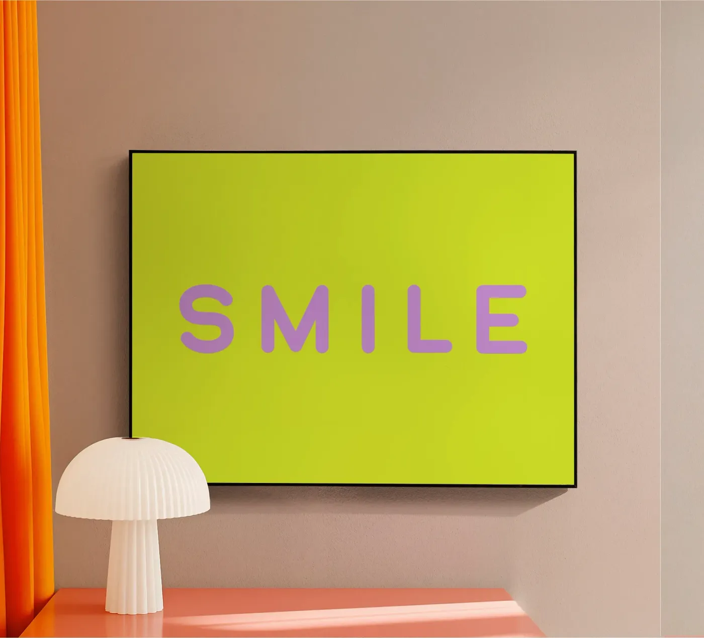 SMILE acrylic glass by All Colours