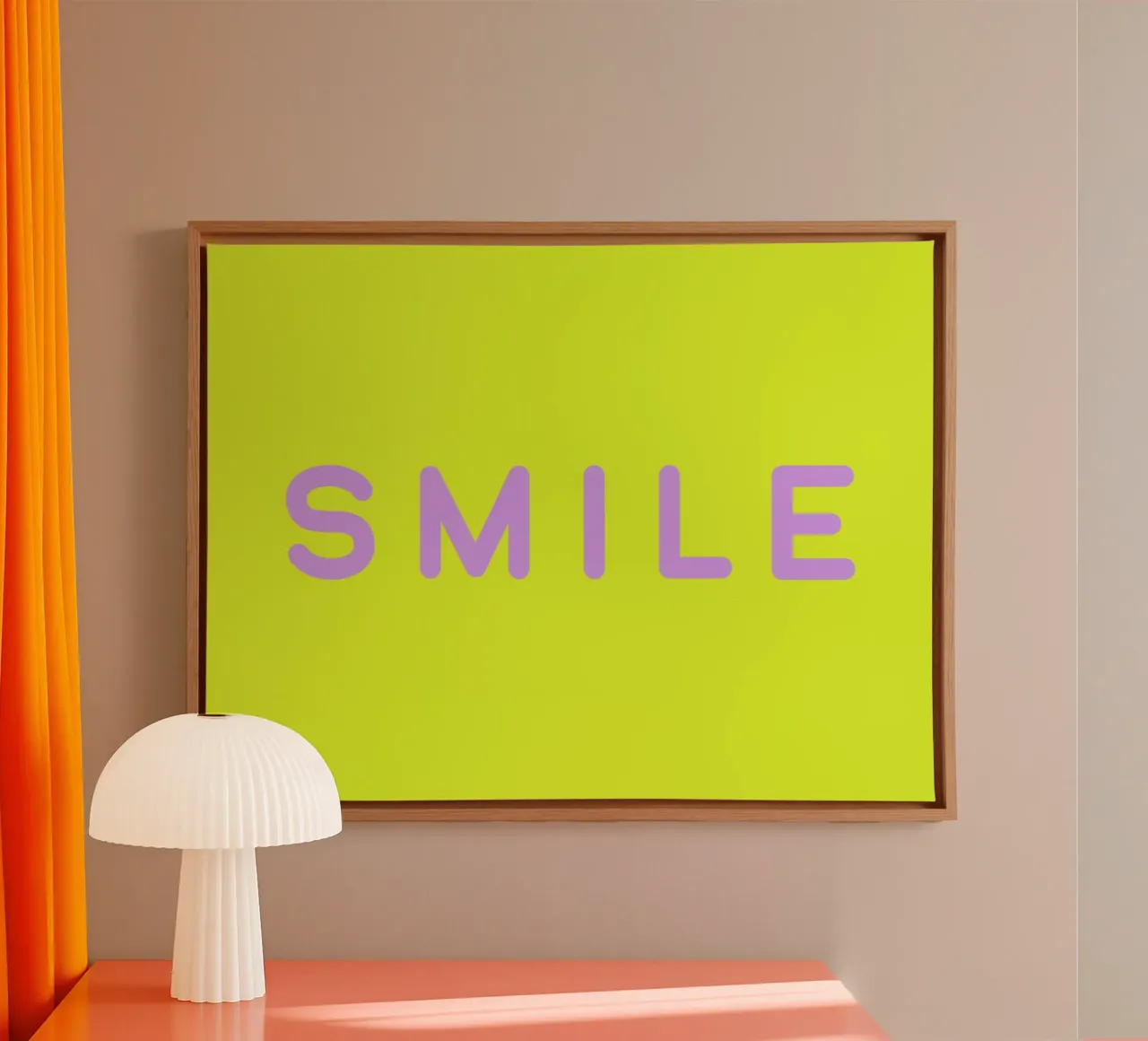 SMILE tela con Cornice a cassetta da All Colours