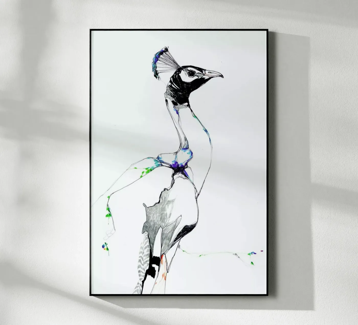 Peacock II plexiglas de Mala Alani