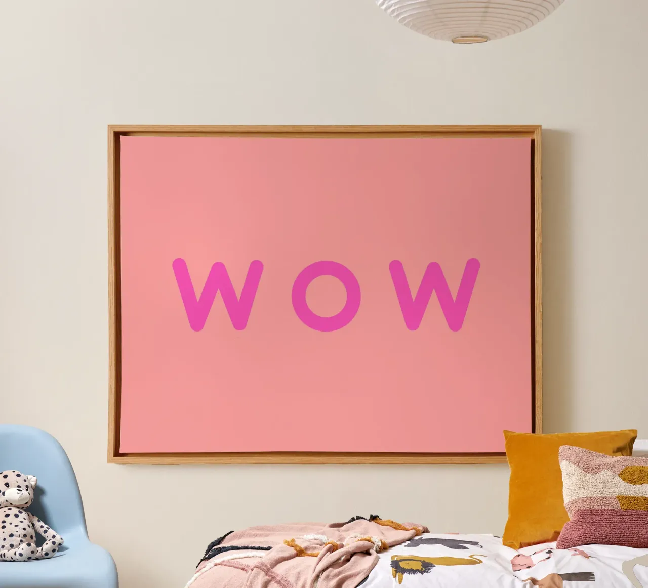 WOW canvas met Baklijst van All Colours