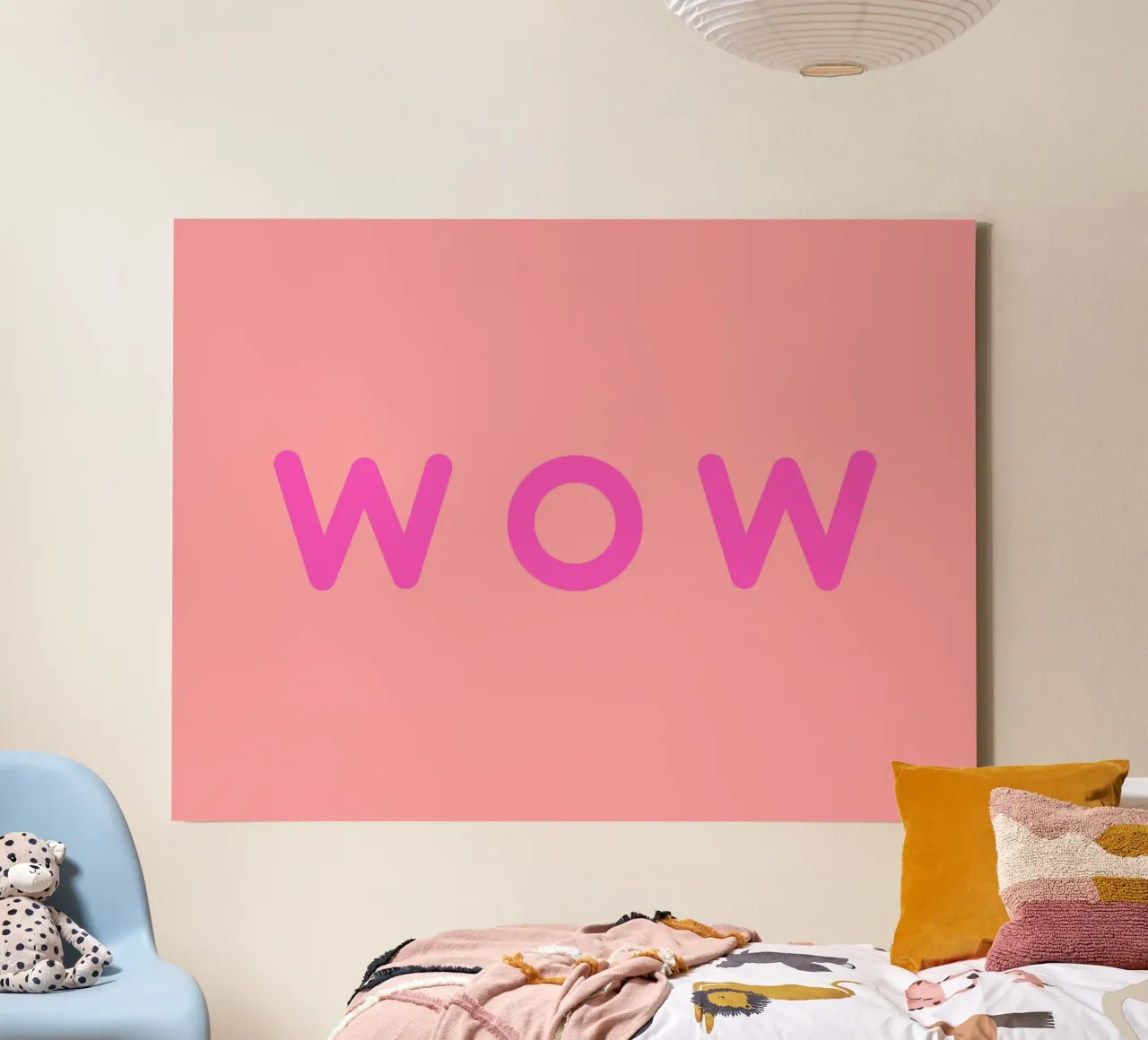 WOW canvas met Baklijst van All Colours