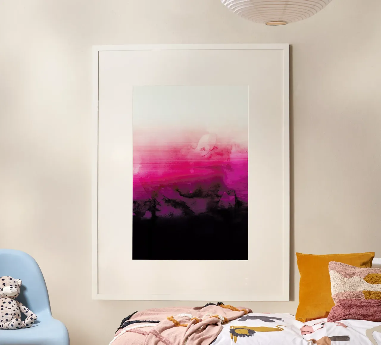 Magic Sunset poster con telaio in plastica da cafelab