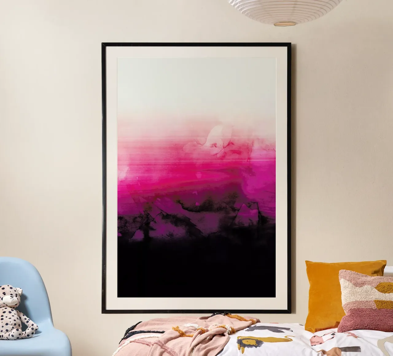 Magic Sunset poster con telaio in plastica da cafelab