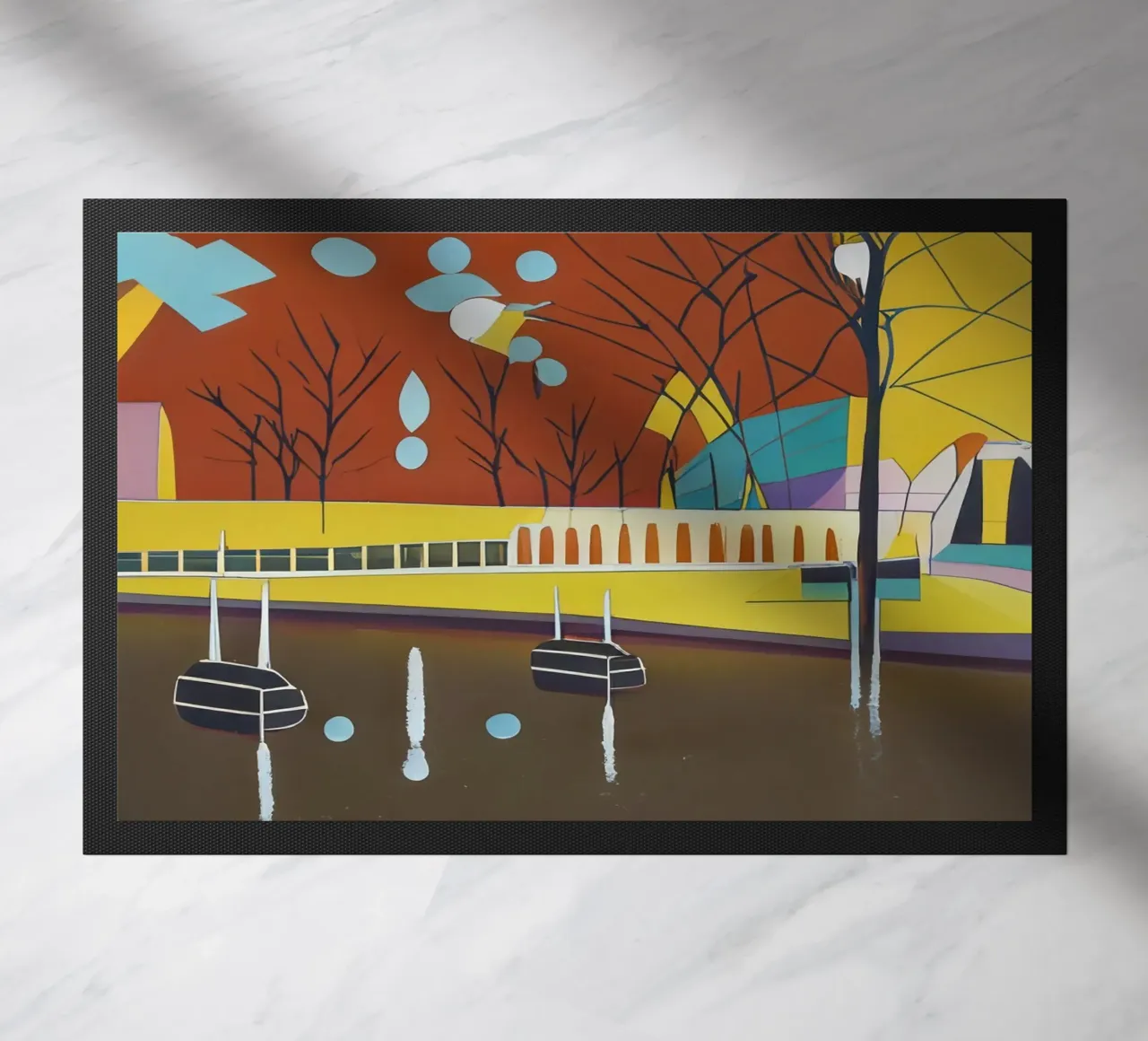 Sightseeing_Excursion_Kassel_8 doormat by Abstract Art by LK