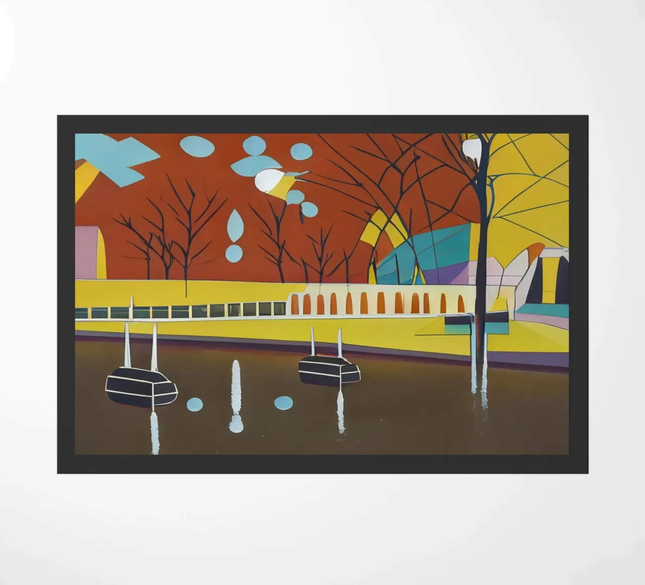 Sightseeing_Excursion_Kassel_8 doormat by Abstract Art by LK