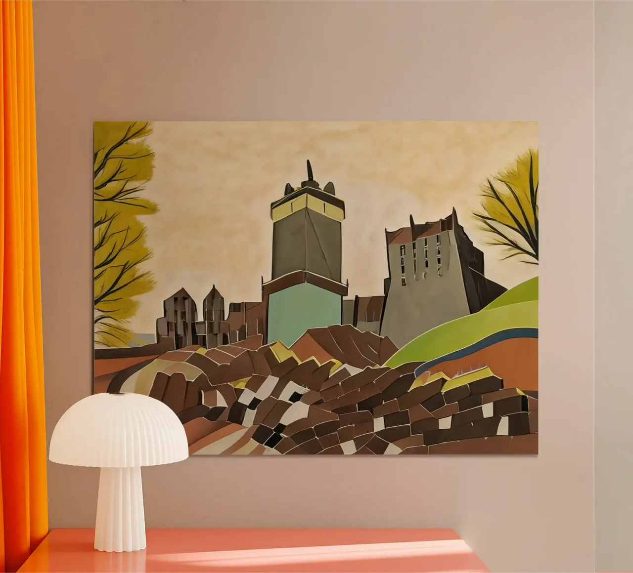 Escursione_di_città_di_Kassel_10 poster con telaio in alluminio da Abstract Art by LK