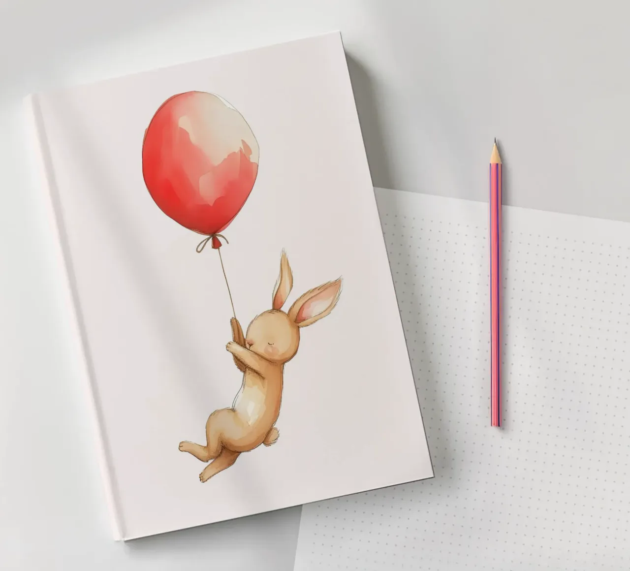 Little rabbit, big journey notebook by KidzStudio