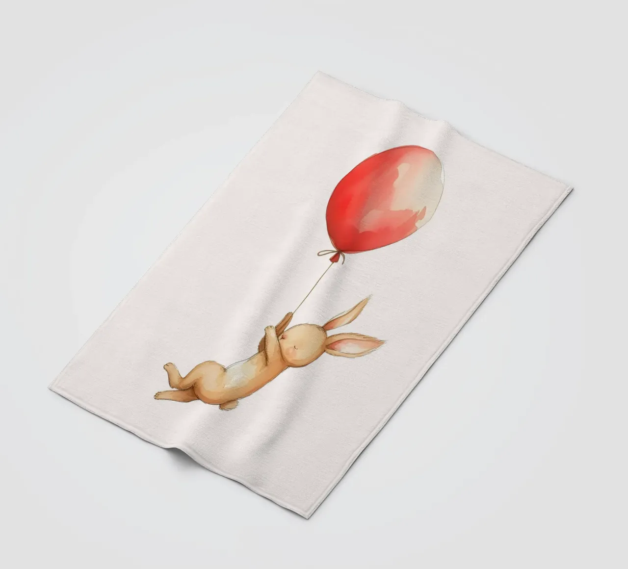 Piccolo coniglio, grande viaggio coperta in pile da KidzStudio