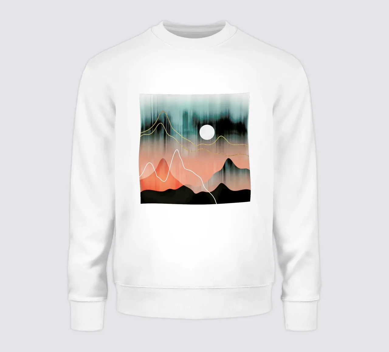 Mountainscape 2 sweatshirt by Elisabeth Fredriksson