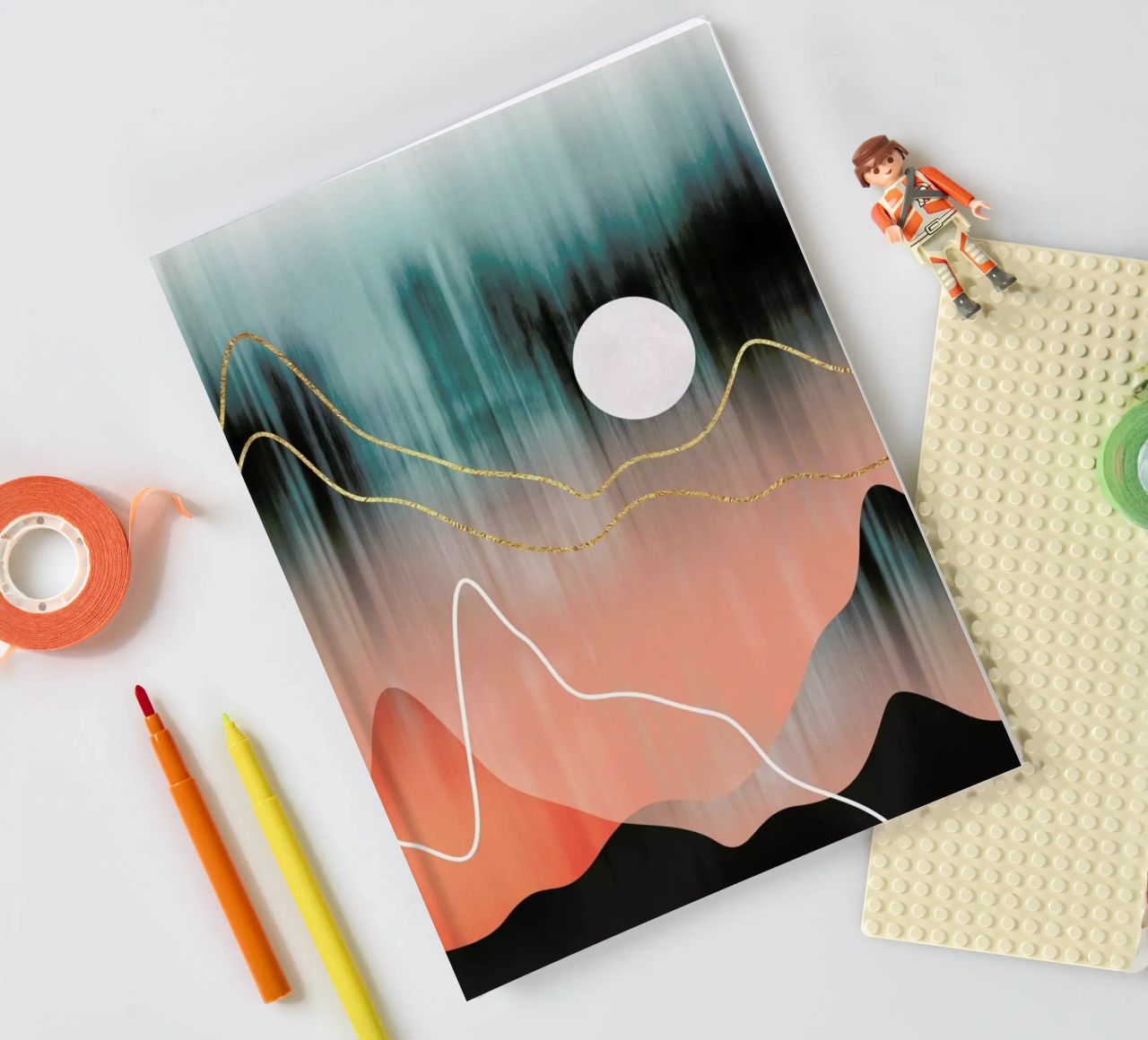 Mountainscape 2 notebook by Elisabeth Fredriksson