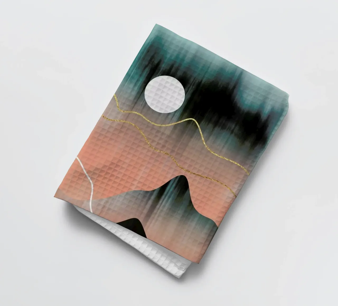 Mountainscape 2 theedoek van Elisabeth Fredriksson