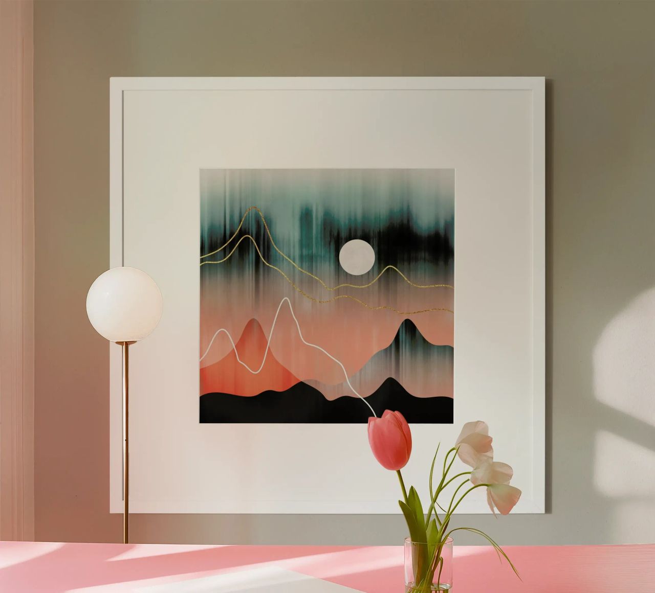 Mountainscape 2 poster by Elisabeth Fredriksson