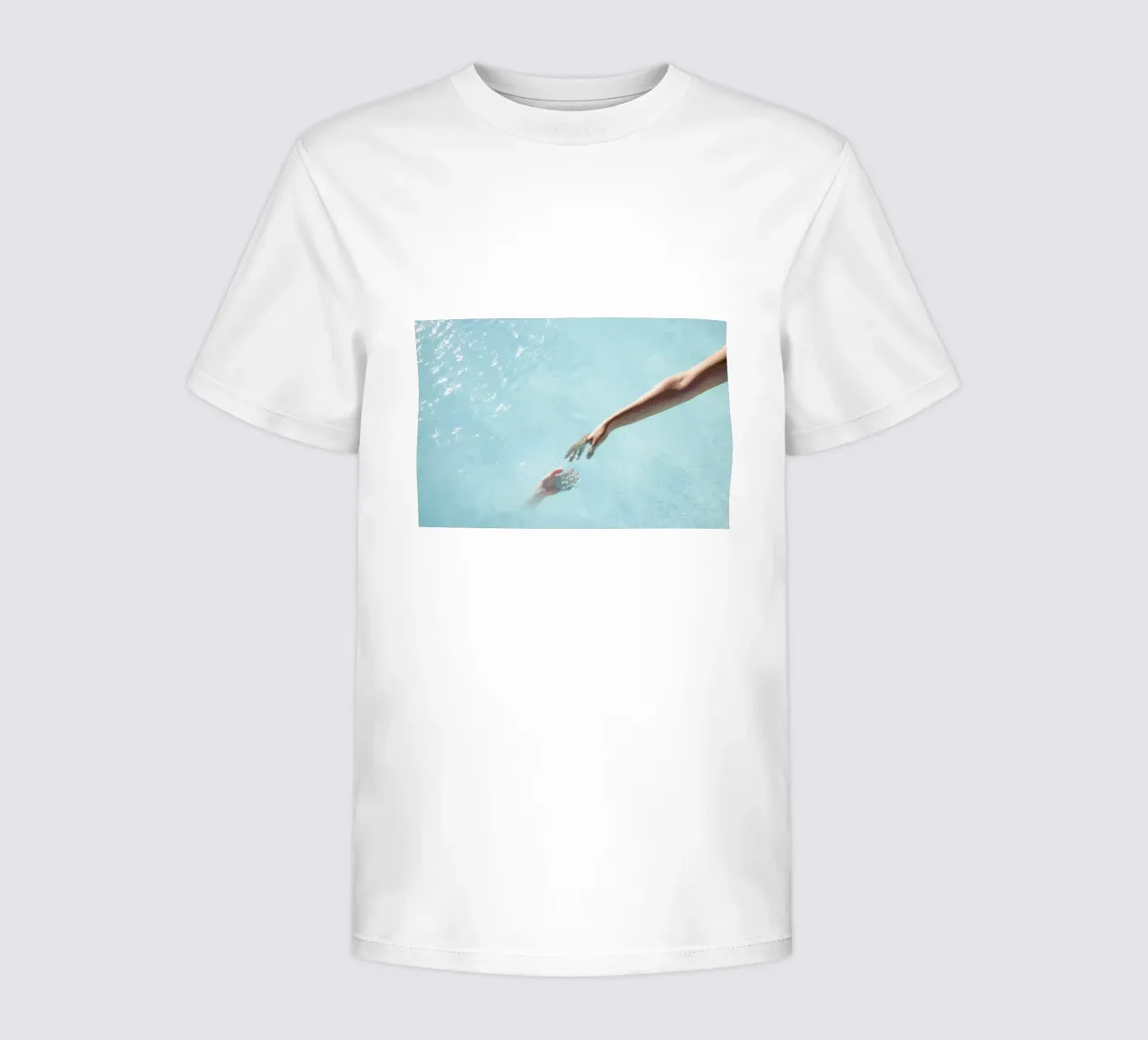 Water Sparkle - Surreal Hands Touch kids t-shirt by Ingrid Beddoes