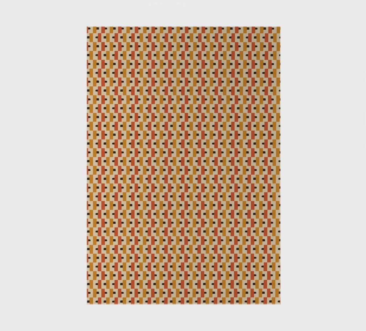 Warm color block seamless pattern notebook by Little Dean
