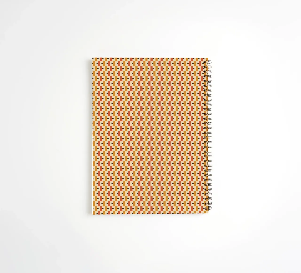 Modello senza cuciture a blocchi di colore caldo diario ad anelli da Little Dean